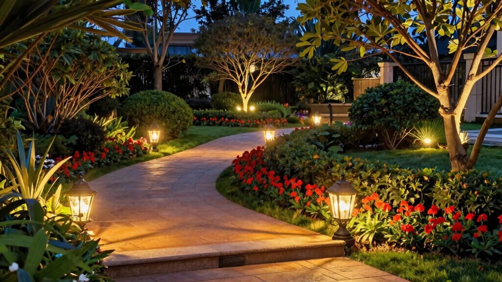 outdoor lighting enhances safety