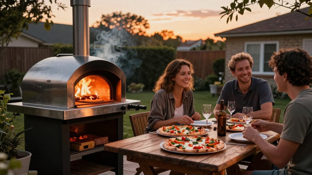 outdoor wood fired pizza experience