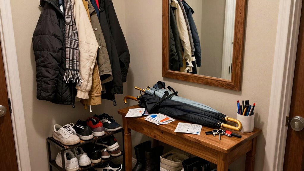 poor entryway organization