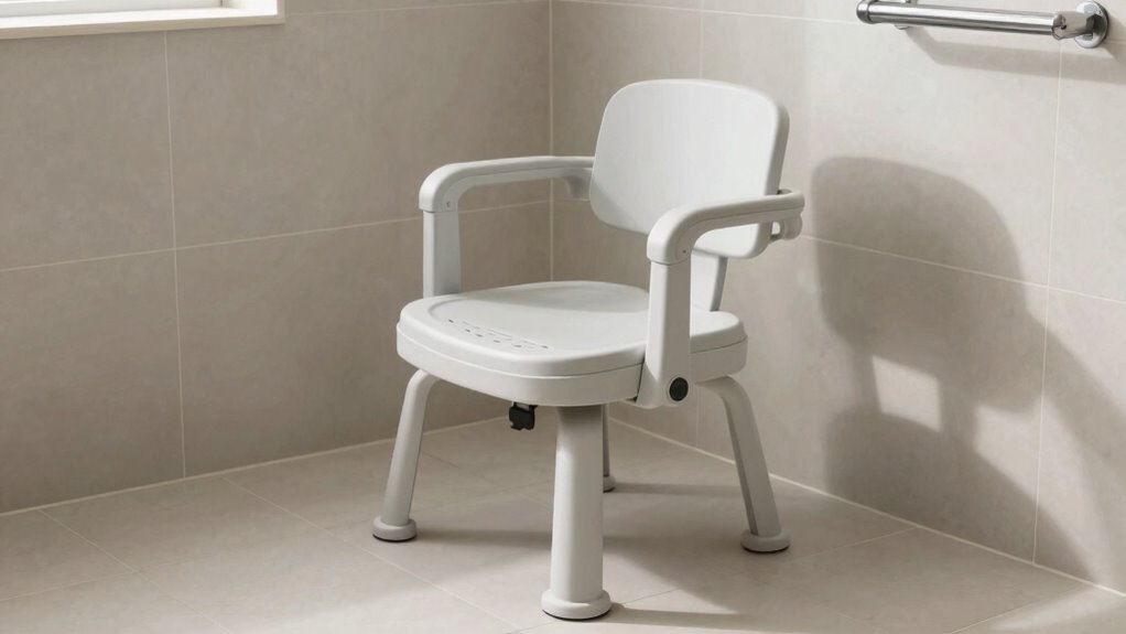 proper shower chair setup