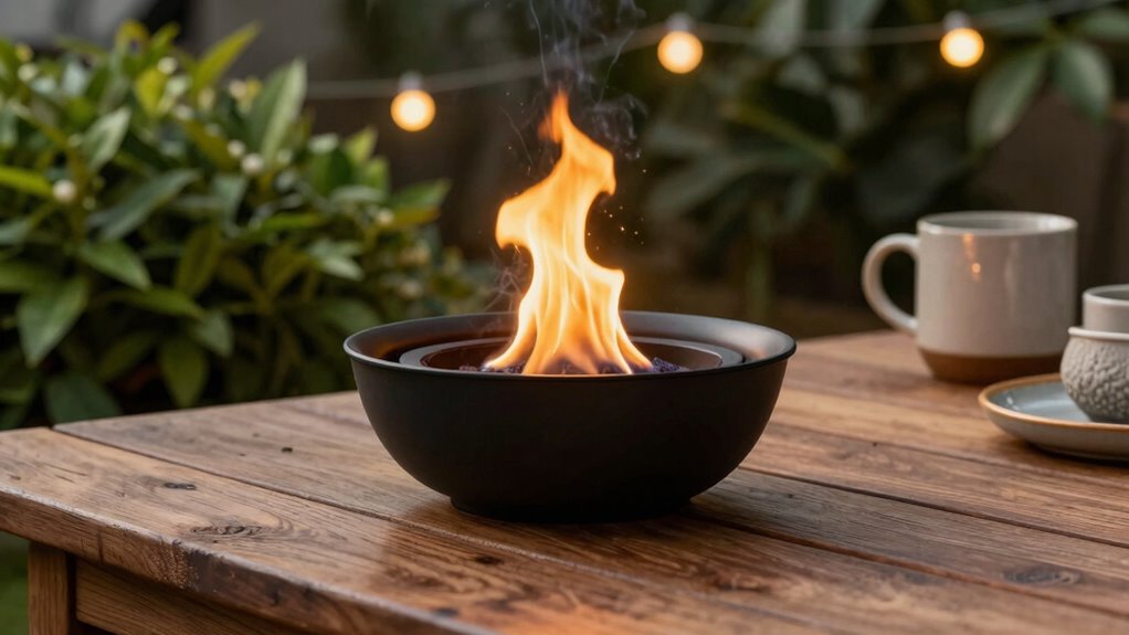 small safe outdoor fire feature