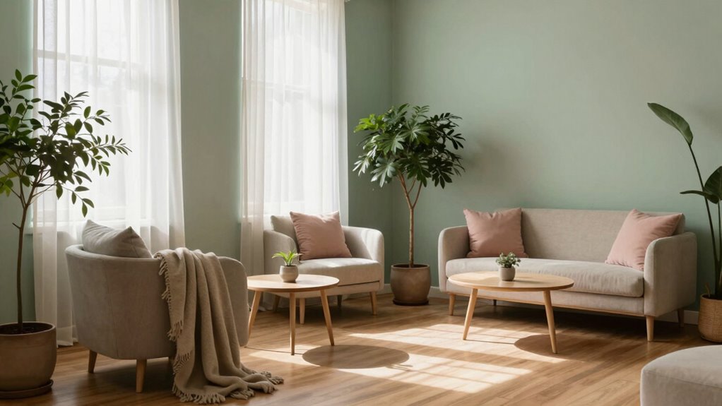 soothing shared space colors