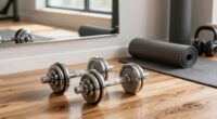 space ready adjustable dumbbells