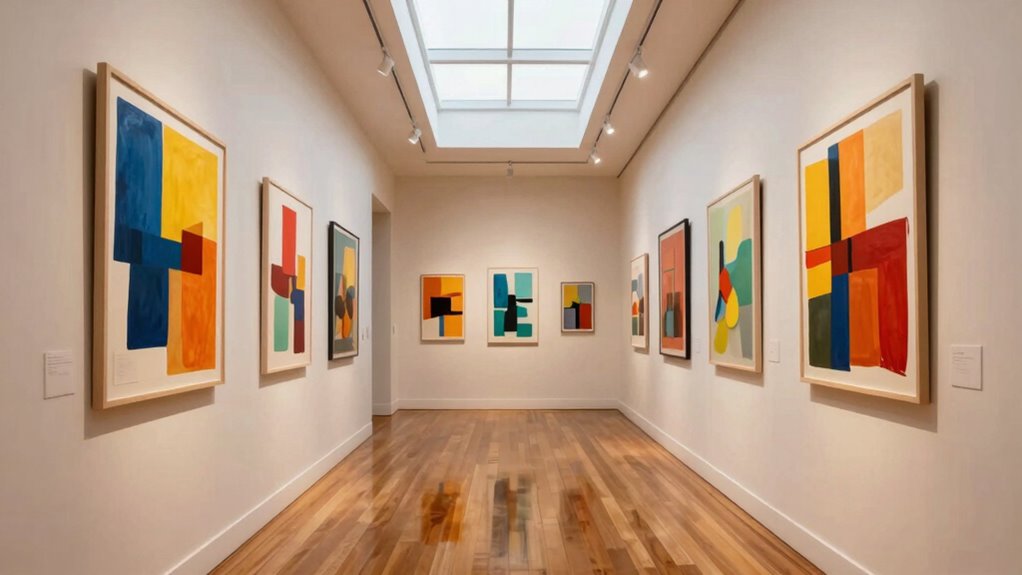 strategic artwork enhances hallways