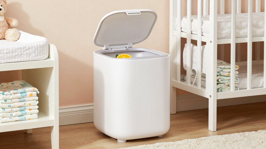strategic diaper pail placement