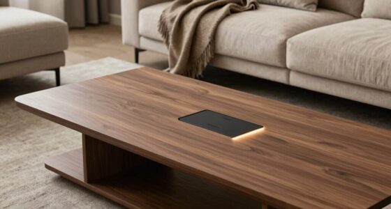 stylish unobtrusive charging furniture