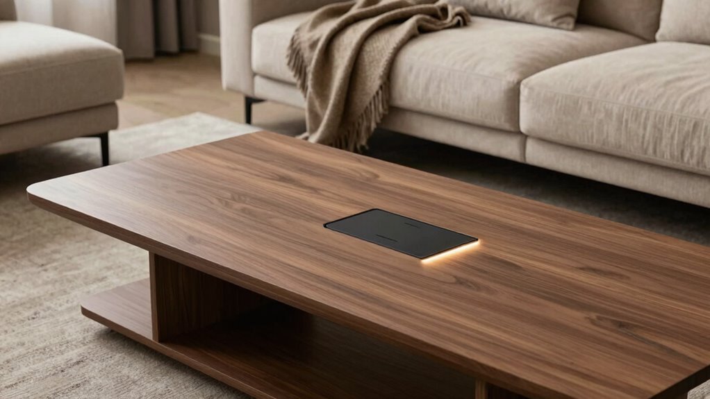 stylish unobtrusive charging furniture