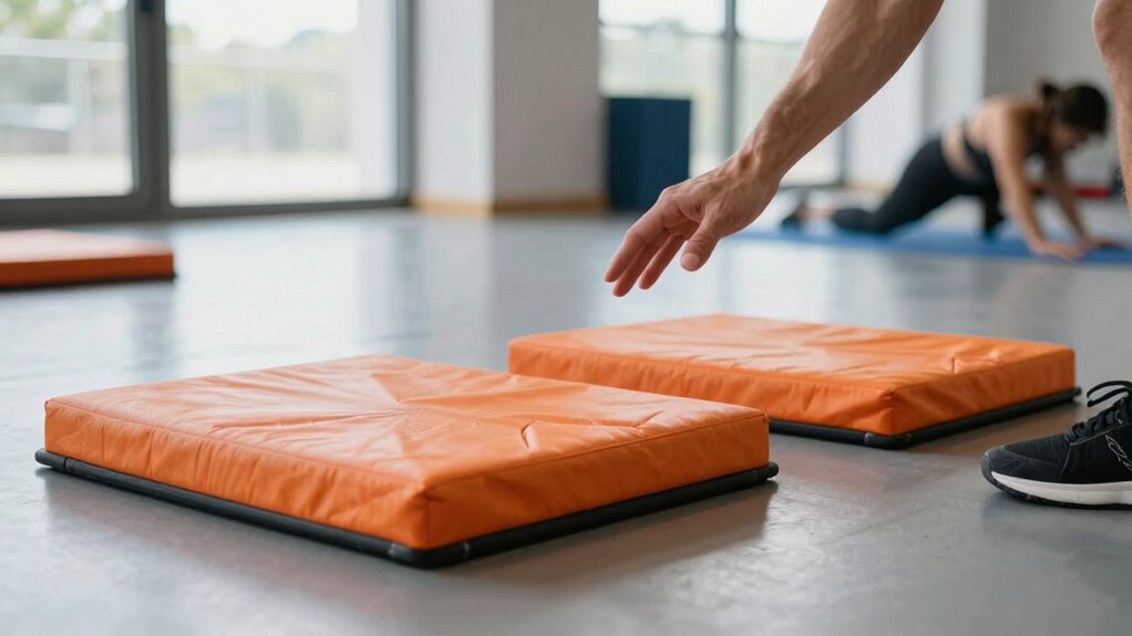 supervised balance pad use