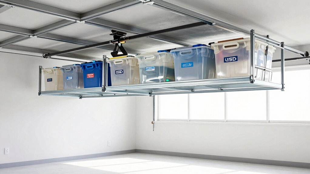 utilize overhead vertical storage
