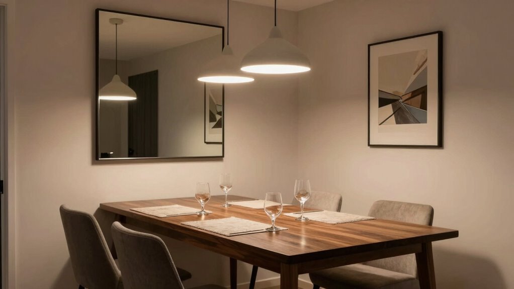 vintage lighting elevates dining ambiance