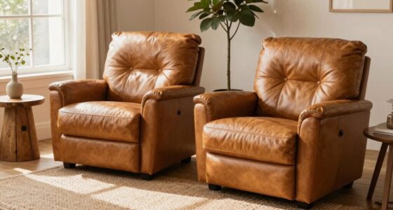 warm leather accent chairs
