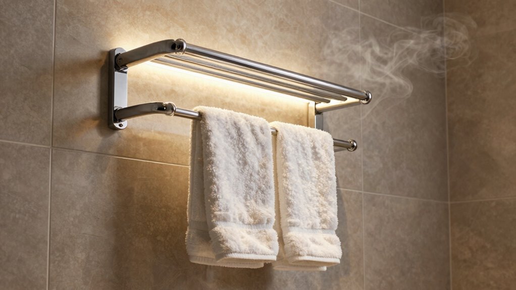 warm towel storage comfort