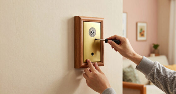 A Simple Gilded Frame Turned An Ugly Intercom Into A Conversation Starter