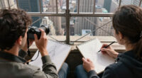 Couple On Empire State Building