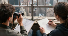 Couple On Empire State Building