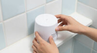I Put This Mini Dehumidifier In My Bathroom, And It Made It So Much Cooler