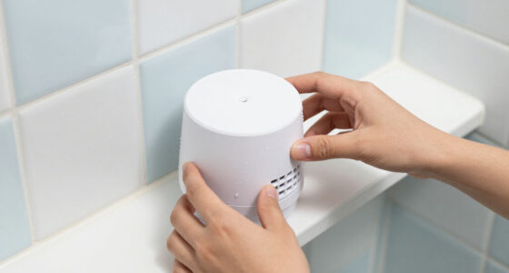 I Put This Mini Dehumidifier In My Bathroom, And It Made It So Much Cooler
