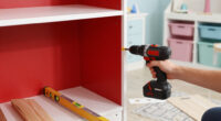 This Nursery Got A Bold Paint Redo With Built-In Cabinets