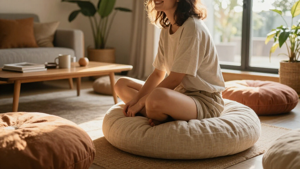 10 Floor Cushions That Instantly Create Cozy Reading Nooks (And Extra Seating!)