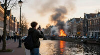 Grote Brand In Woning Op Prinsengracht, Zwarte Rook Boven Centrum Amsterdam - NH Nieuws
