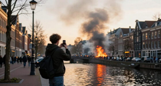 Grote Brand In Woning Op Prinsengracht, Zwarte Rook Boven Centrum Amsterdam - NH Nieuws