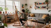 This 500-Square-Foot Studio Doubles As An Artist's Home And Workspace