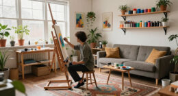 This 500-Square-Foot Studio Doubles As An Artist's Home And Workspace