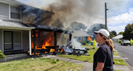 Two-storey Auckland House Collapses In Fire - NZ Herald