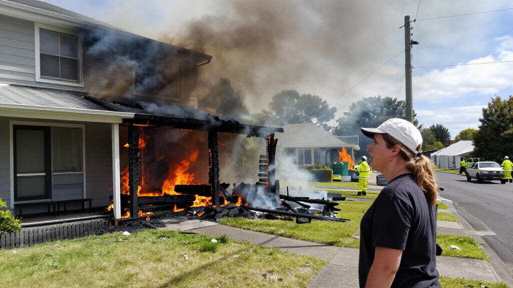 Two-storey Auckland House Collapses In Fire - NZ Herald