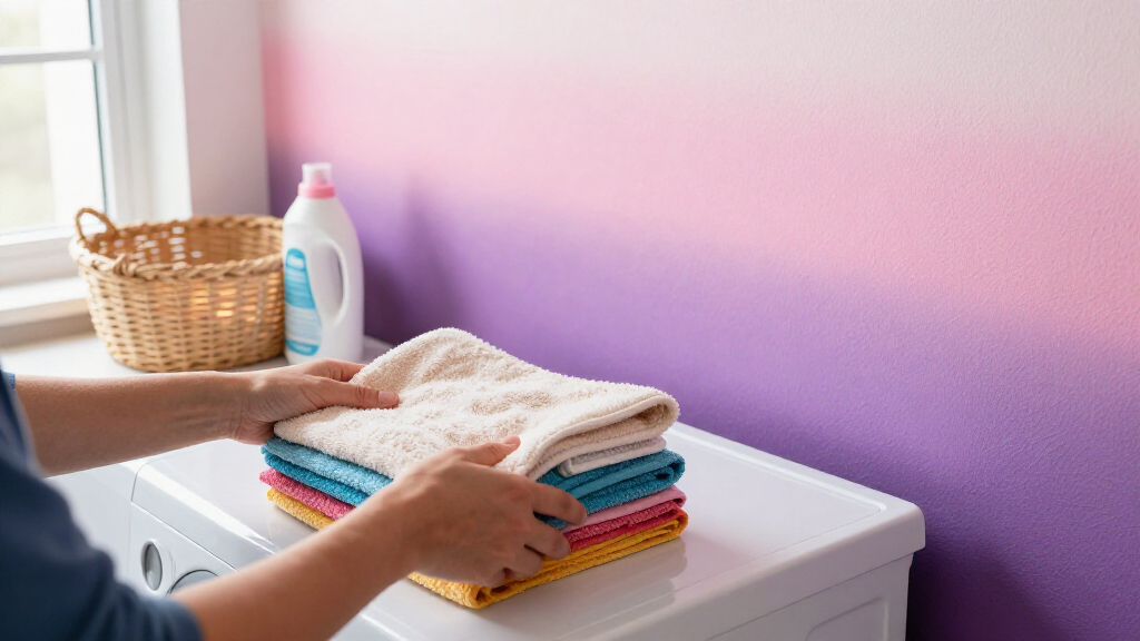 You’d Never Expect To See Ombré Walls In A Laundry Room — But It Works