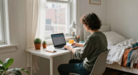 A Tiny Corner Of An NYC Bedroom Became The Most Inspiring Office