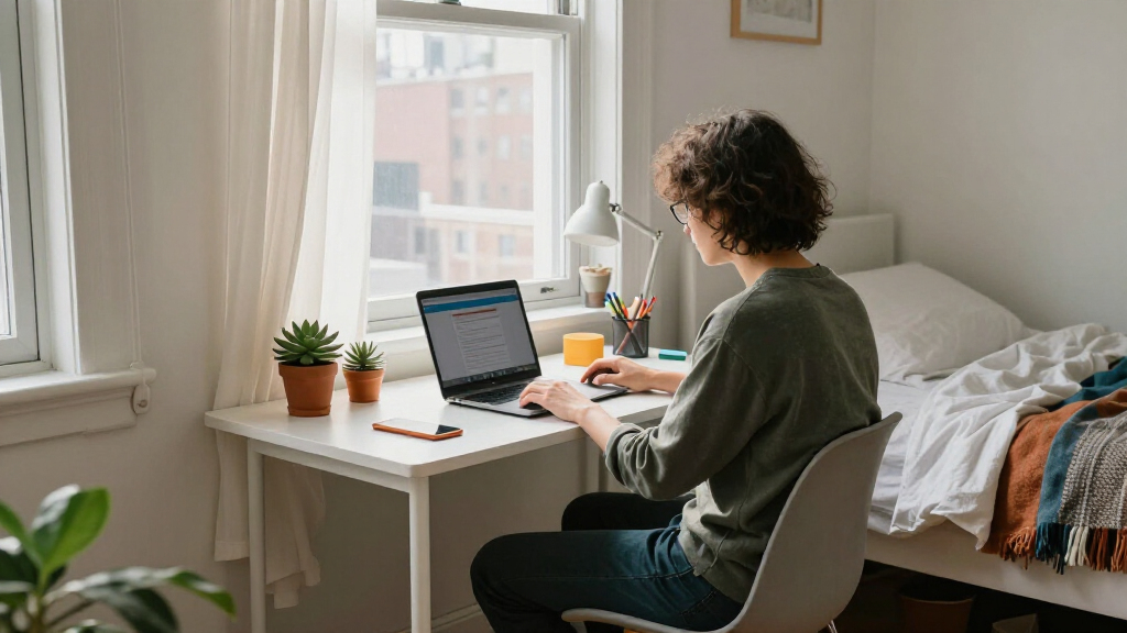 A Tiny Corner Of An NYC Bedroom Became The Most Inspiring Office
