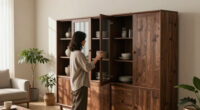 A Wall Of Cabinets Did More Than Add Storage To This Living Room