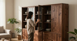 A Wall Of Cabinets Did More Than Add Storage To This Living Room