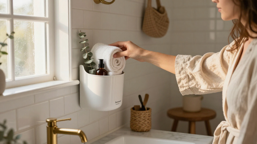 I Used A Command Wall Planter As Bathroom Storage — Now I Want One In Every Room