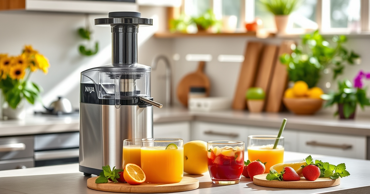 Refresh Your Summer with the Ninja NeverClog Cold Press Juicer