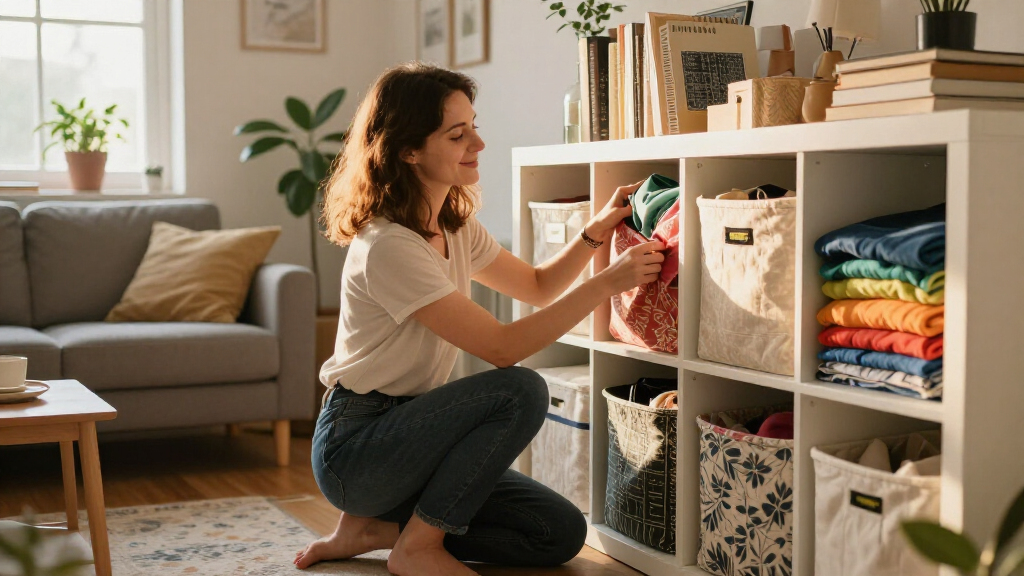 She Used IKEA Storage To Make Her Studio Feel Like A One-Bedroom