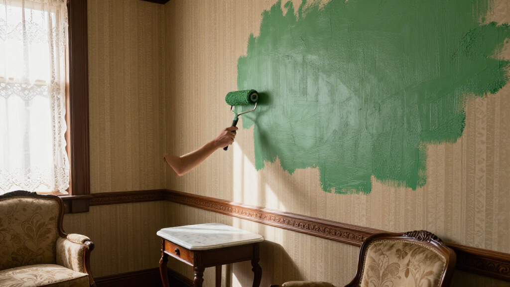 They Turned Their Beige 1900S Parlor Into A Bold, Green “Analog Room”