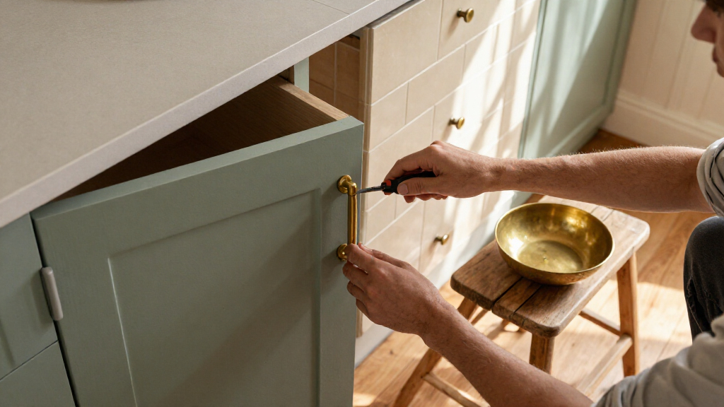 A $600 Vintage Charm Redo Reversed A Gray Flip In An “Uninspired” Kitchen