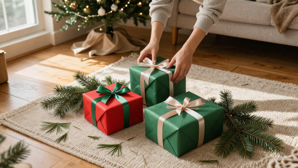 Could These 3-Pc Indoor/Outdoor Christmas Gift Boxes Brighten Your Decor? $14.85