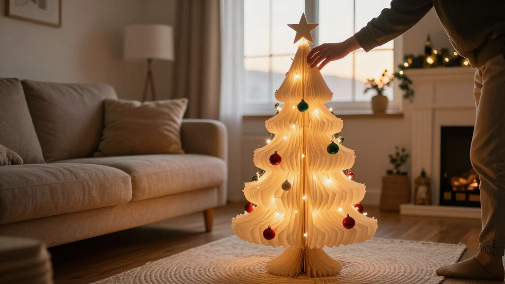 Next Just Supersized The Paper Christmas Tree Trend With Its 5Ft Light-up Tree – I Predict A Sell-out