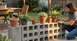 Not Fencing: How To Use Concrete Blocks To Add Privacy To A Yard Without Blocking A Breeze