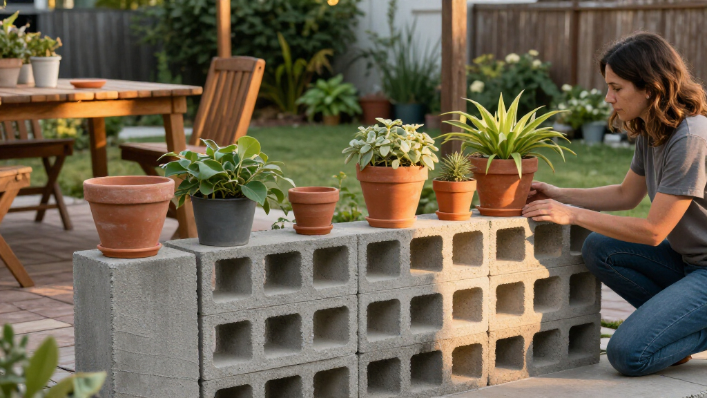 Not Fencing: How To Use Concrete Blocks To Add Privacy To A Yard Without Blocking A Breeze