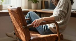 Walnut And Leather Meet At The Seams Of Eureka Ergonomic’s Arundel Collection